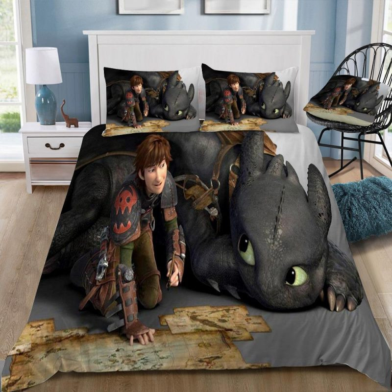 How to Train Your Dragon 78 Duvet Cover Set - Bedding Set