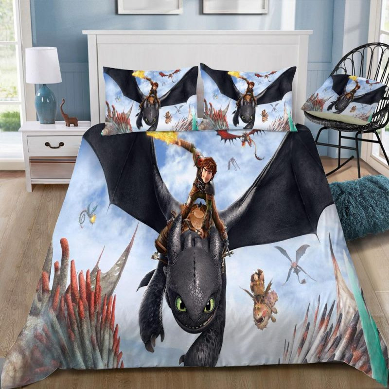 How To Train Your Dragon 3 The Hiden World 16 Duvet Cover Set - Bedding Set