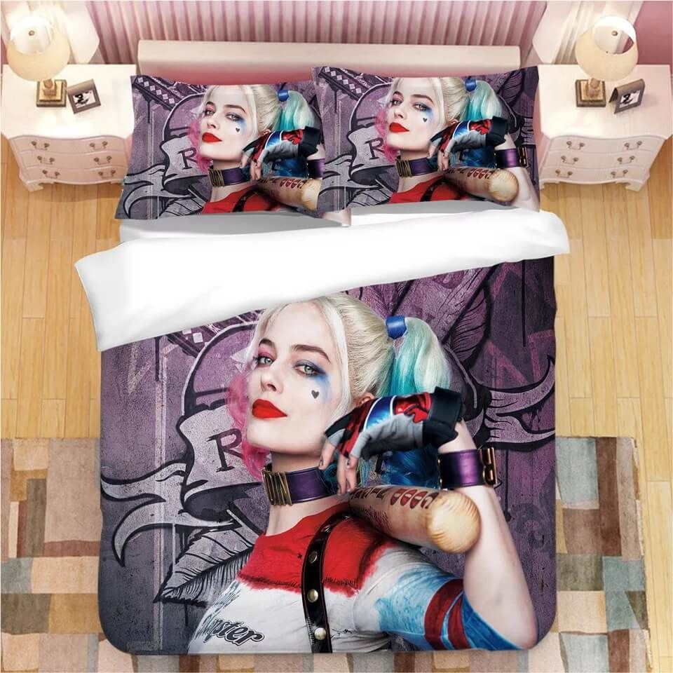DC Comics Harley Quinn 3 Duvet Cover Set - Bedding Set