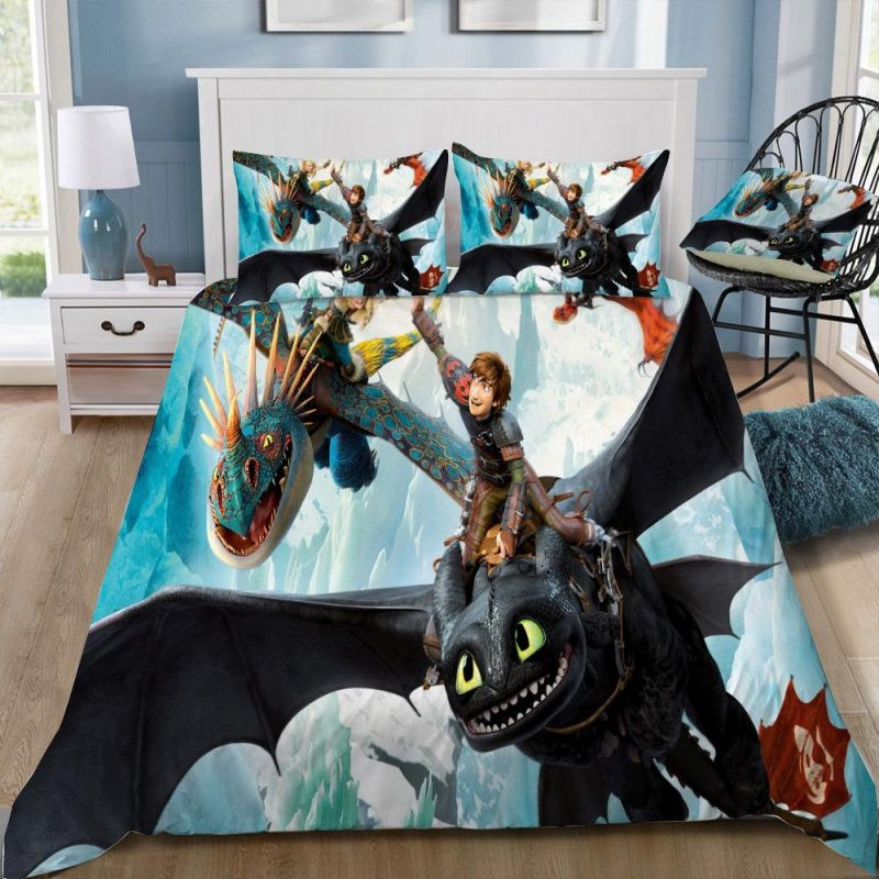 How To Train Your Dragon 3 The Hiden World 8 Duvet Cover Set - Bedding Set