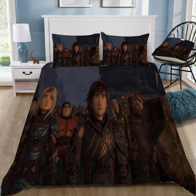 How To Train Your Dragon 3 The Hiden World 3 Duvet Cover Set - Bedding Set