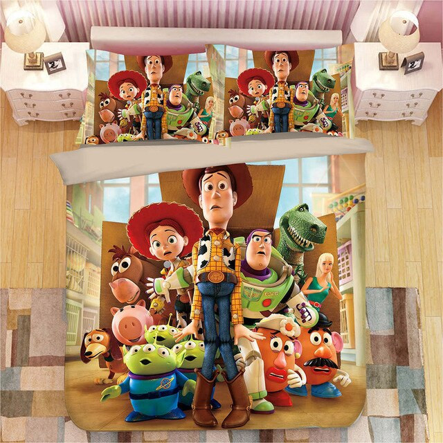Disney Toy Story Sherif Woody Buzz Lightyear 13 Duvet Cover Set - Bedding Set