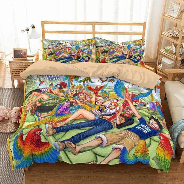 One Piece 21 Luffy and Friends Duvet Cover Set - Bedding Set