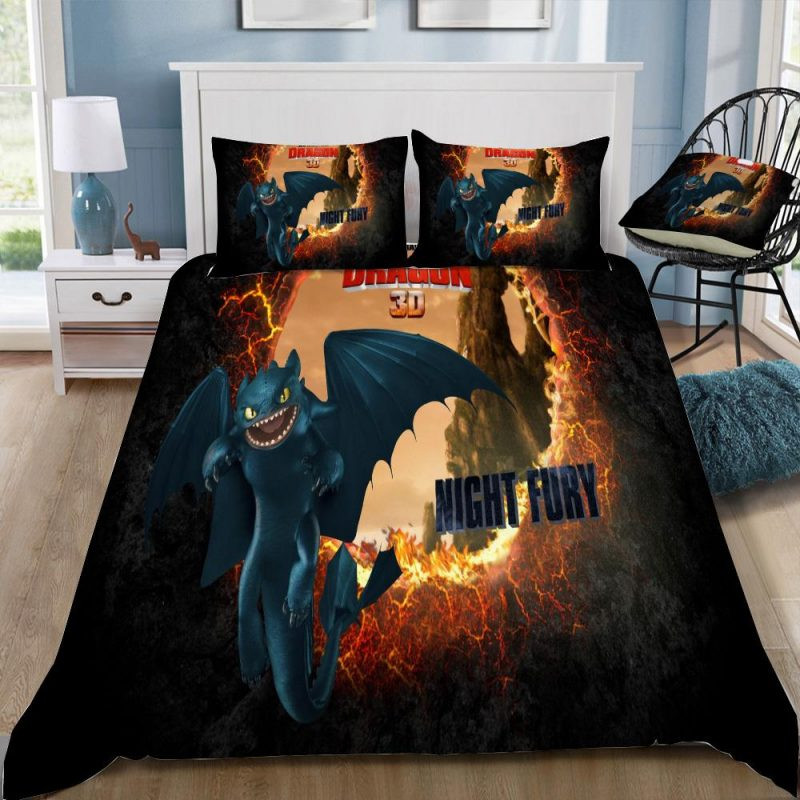 Dragon Night Fury Duvet Cover Set - Bedding Set