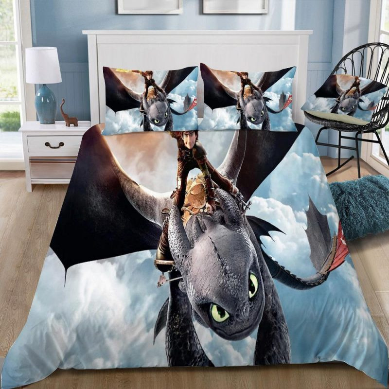 How To Train Your Dragon 3 The Hiden World 21 Duvet Cover Set - Bedding Set