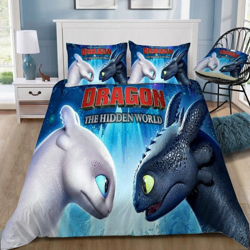 How To Train Your Dragon 3 The Hiden World 324 Duvet Cover Set - Bedding Set