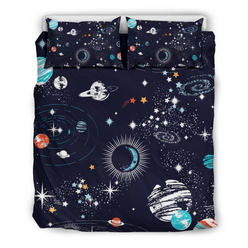 Universe Galaxy Outer Space Duvet Cover Set - Bedding Set