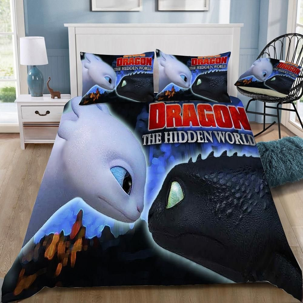 3d Customize How To Train Your Dragon 3 The Hiden World 3 Duvet Cover Set - Bedding Set