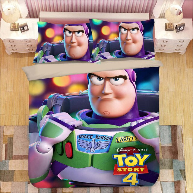 Disney Toy Story Sherif Woody Buzz Lightyear 10 Duvet Cover Set - Bedding Set