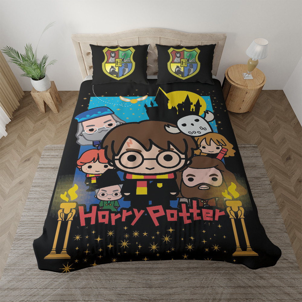 Harry Potter Harry Potter Chibi Duvet Cover Set - Bedding Set