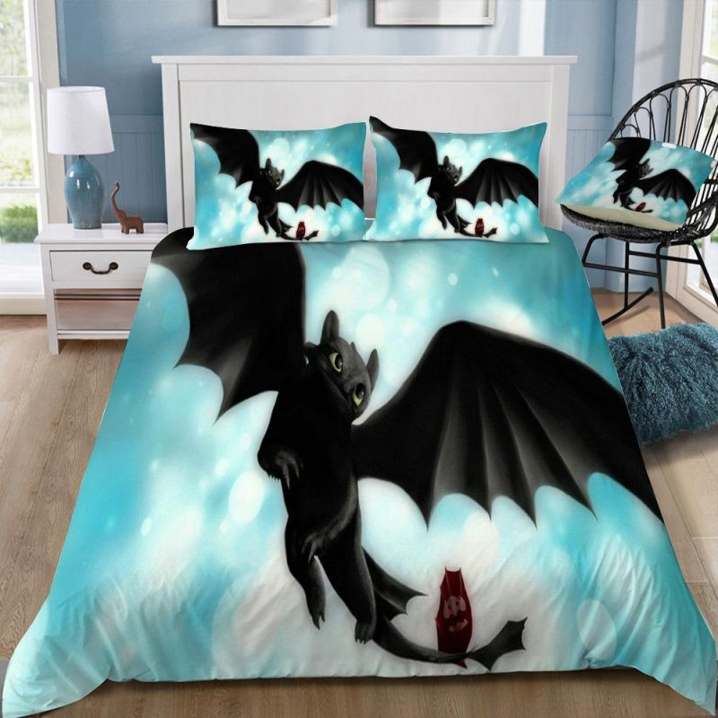 How To Train Your Dragon 3 Dark Night Dragon 329 Duvet Cover Set - Bedding Set