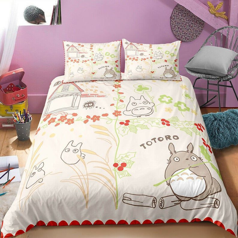 Ghibli Totoro 2 Duvet Cover Set - Bedding Set