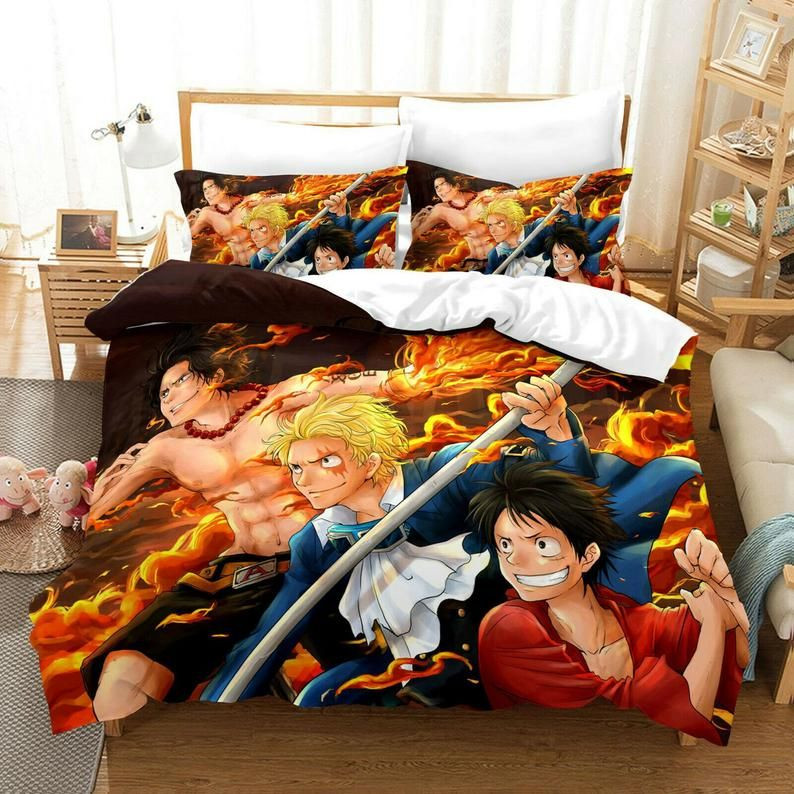 One Piece 13 All Characters Duvet Cover Set - Bedding Set