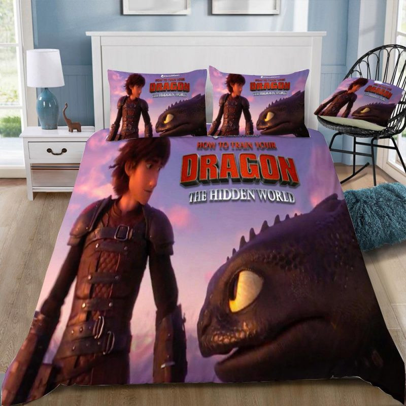 How To Train Your Dragon 3 The Hiden World 315 Duvet Cover Set - Bedding Set