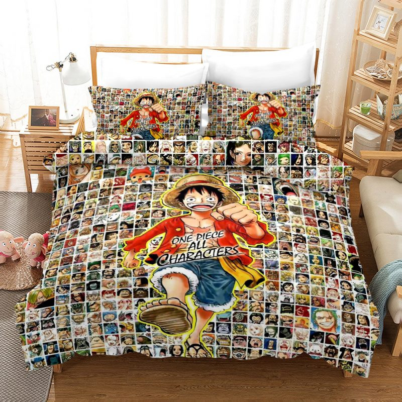 One Piece 27 Luffy and All Characters Duvet Cover Set - Bedding Set