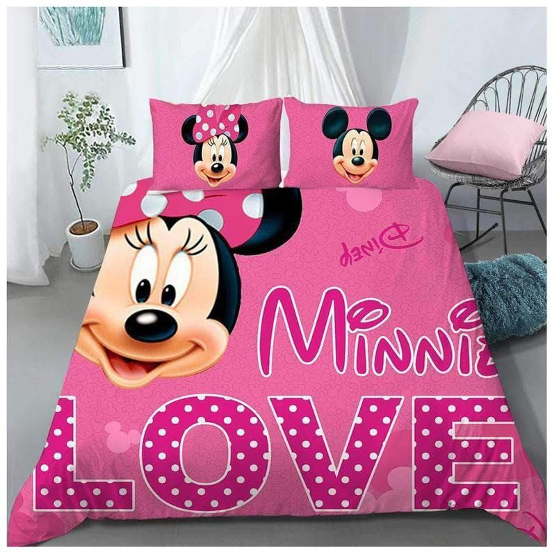 Disney Mickey Mouse Minnie Mouse 3 Duvet Cover Set - Bedding Set