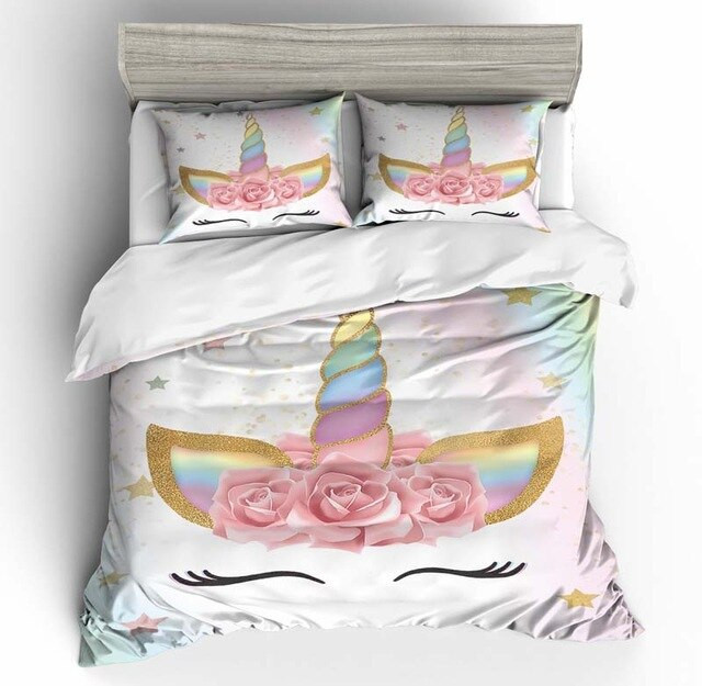 Unicorn Cute 2214 Duvet Cover Set - Bedding Set