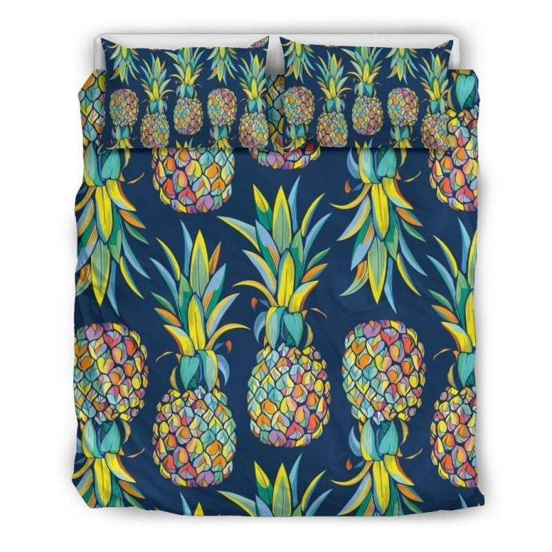 Colorful Pineapple Duvet Cover Set - Bedding Set