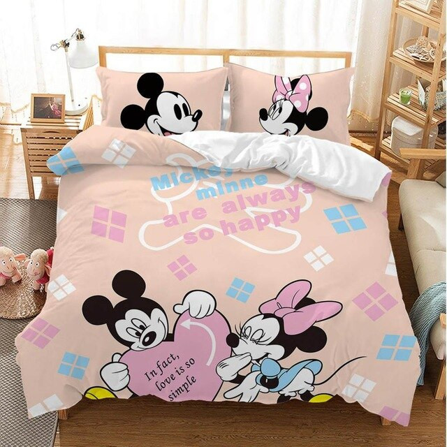 Mickey Minnie Mouse 225 Duvet Cover Set - Bedding Set