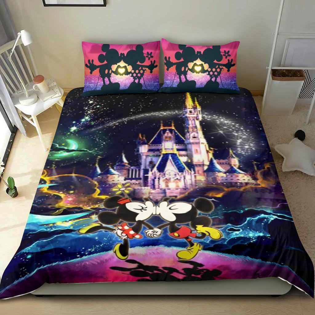 Disney Mickey And Minnie Love Disney Mickey Mouse Duvet Cover Set - Bedding Set