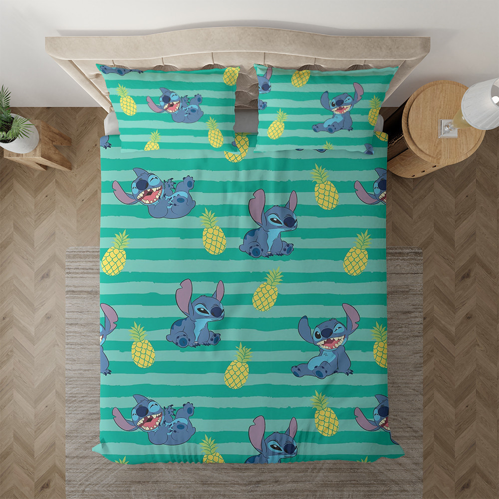 Lilo And Stitch Stitch With Pineapple Duvet Cover Set - Bedding Set