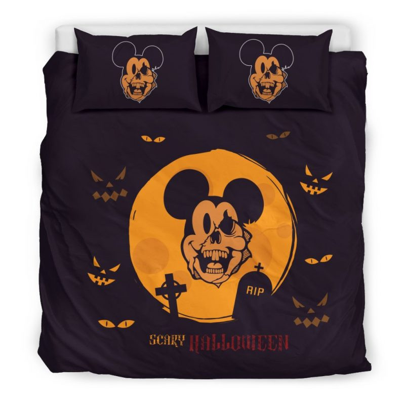 Mickey Scary Halloween Duvet Cover Set - Bedding Set