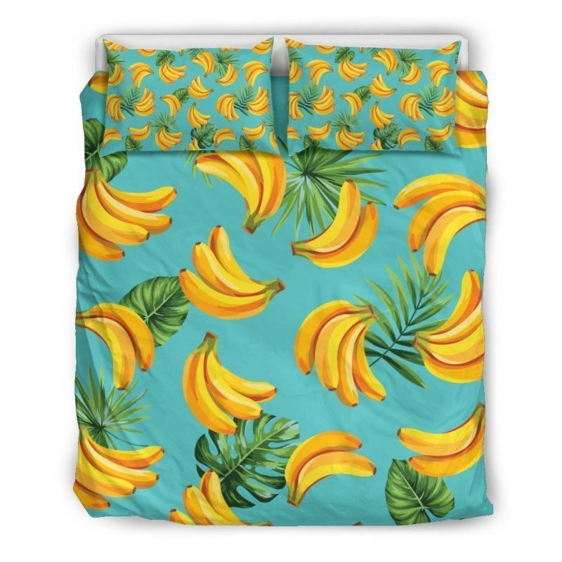 Tropical Banana Leaf Duvet Cover Set - Bedding Set