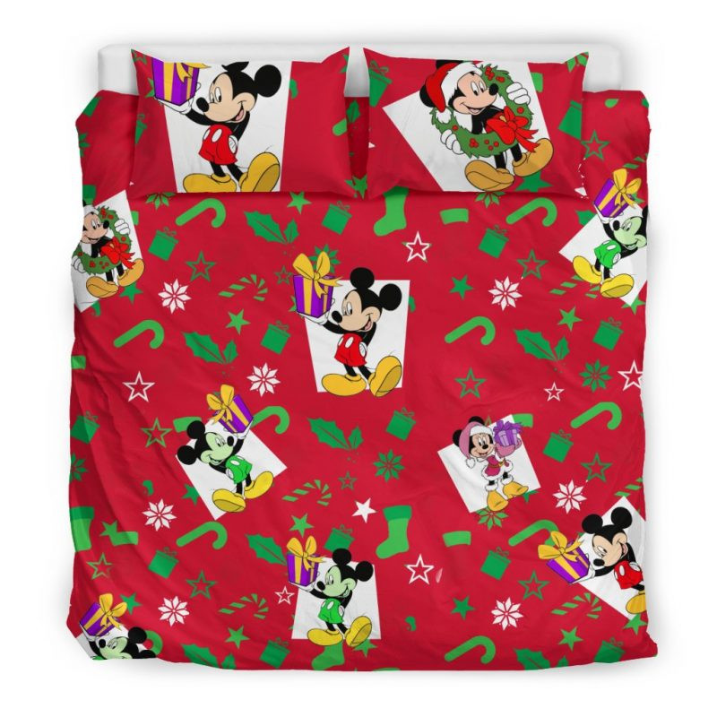 Mickey Christmas Duvet Cover Set - Bedding Set