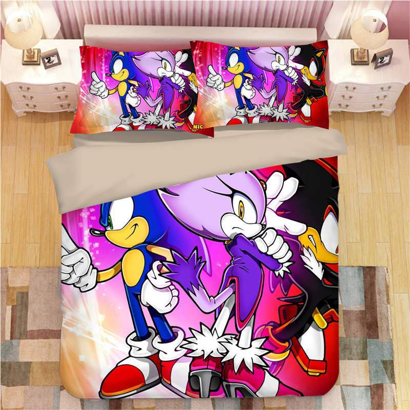 Sonic Blaze the Cat The Hedgehog Duvet Cover Set - Bedding Set