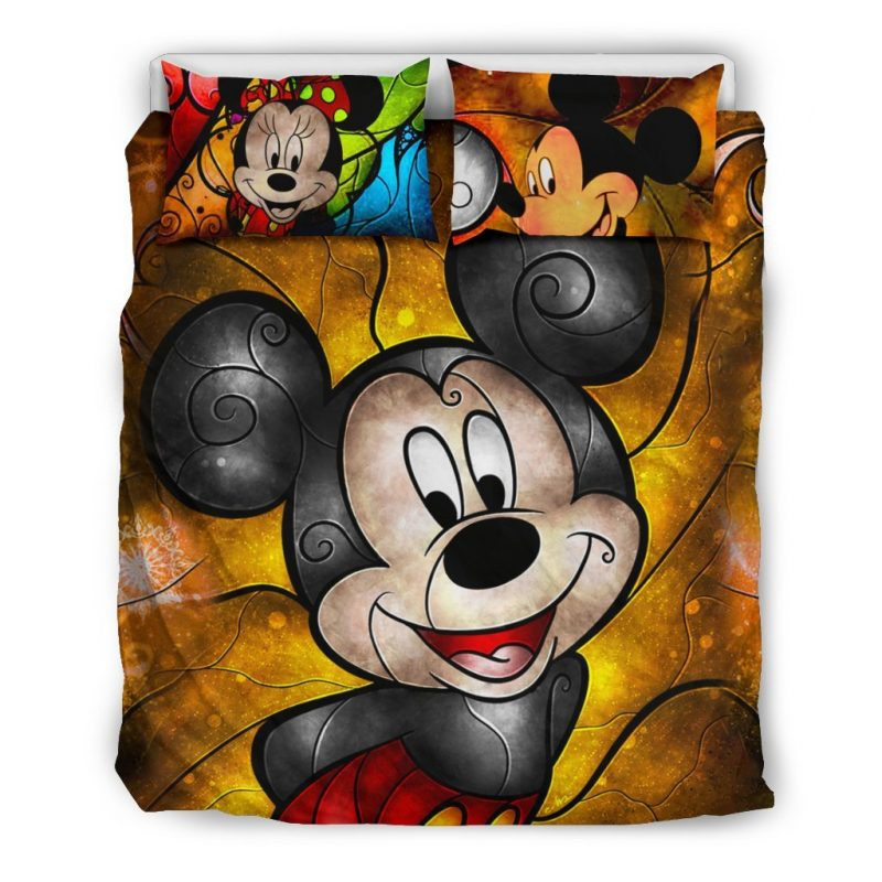 Beautiful Mickey And Minnie Duvet Cover Set - Bedding Set