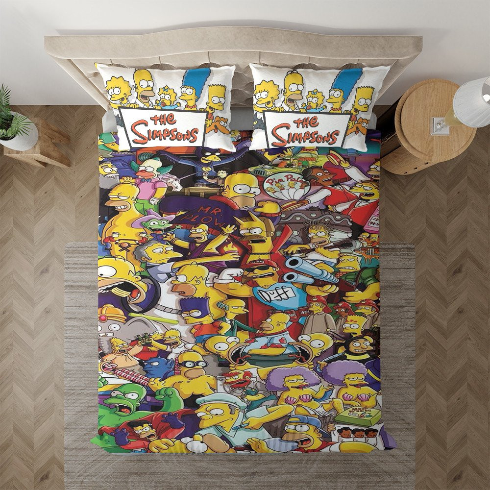 The Simpson All Characters Duvet Cover Set - Bedding Set