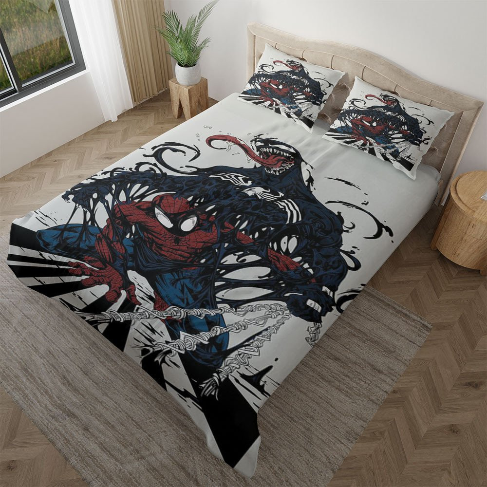 Spider-man And Venom Duvet Cover Set - Bedding Set