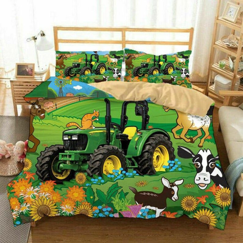 John Deere Agriculture Tractor 04 Duvet Cover Set - Bedding Set