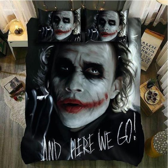 The Joker And Here We Go Duvet Cover Set - Bedding Set