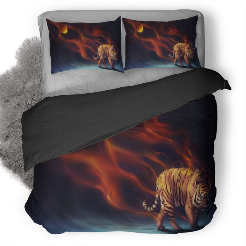 Tiger Fantasy Magical Flame 8P Duvet Cover Set - Bedding Set