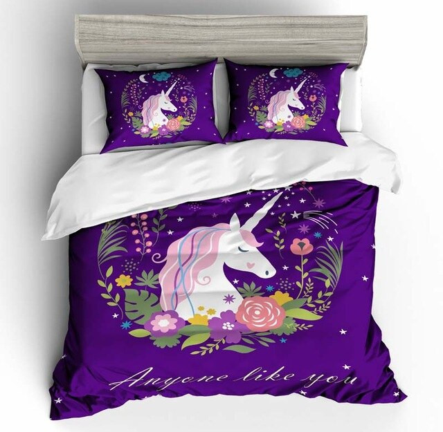 Unicorn Cute 2216 Duvet Cover Set - Bedding Set