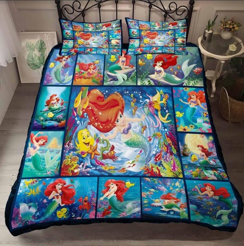 Disney Ariel The Little Mermaid 6 Duvet Cover Set - Bedding Set