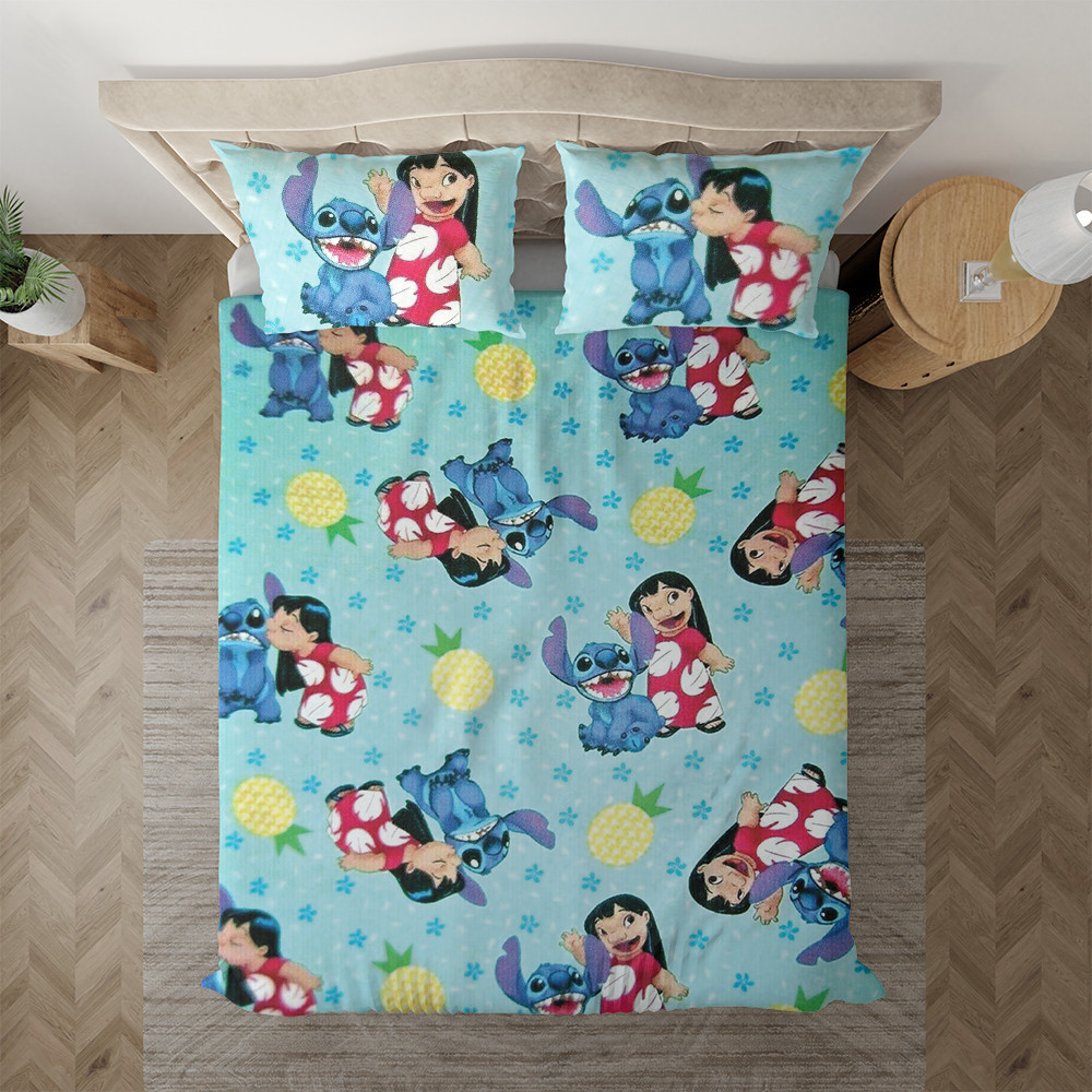 Lilo and Stitch Tropical Flowers Duvet Cover Set - Bedding Set