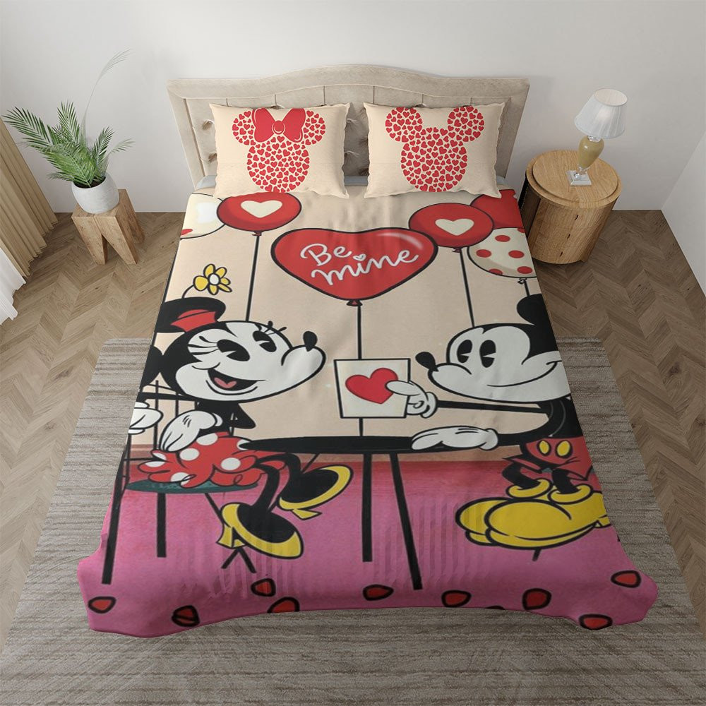 Mickey and Minnie Disney 3 Duvet Cover Set - Bedding Set