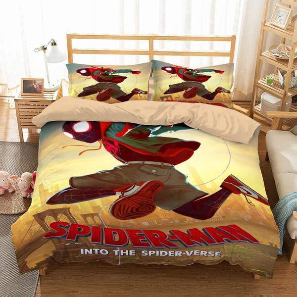Spider Man Into The Spider Duvet Cover Set - Bedding Set