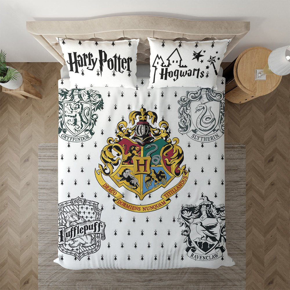 Harry Potter Hogwarts Seals Duvet Cover Set - Bedding Set