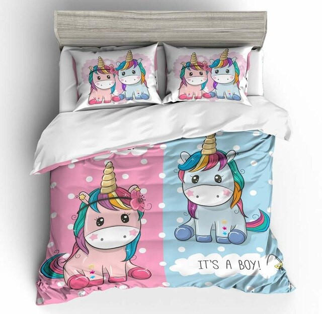 Unicorn Cute 2217 Duvet Cover Set - Bedding Set