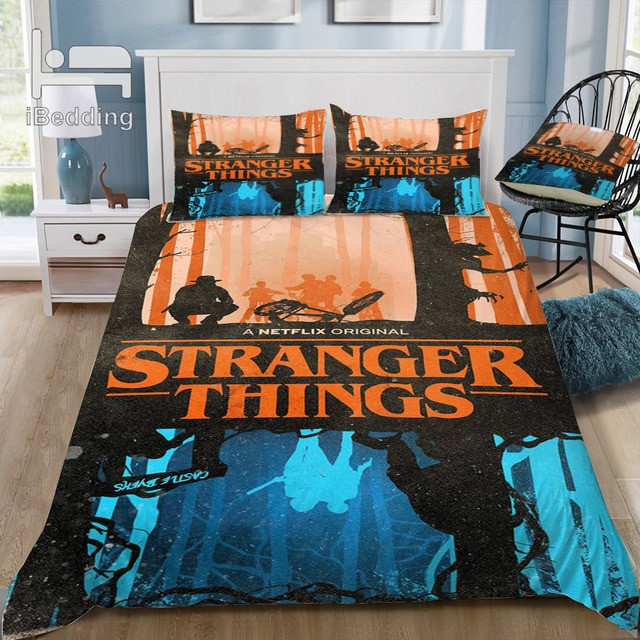Hot Horror Movie Stranger Things 02 Duvet Cover Set - Bedding Set