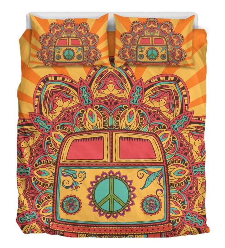 Hippie Bus 02 Duvet Cover Set - Bedding Set