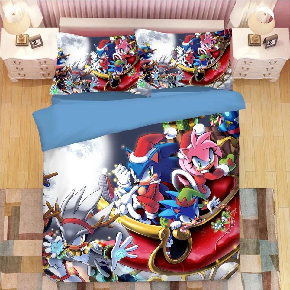Sonic The Hedgehog 64 Duvet Cover Set - Bedding Set