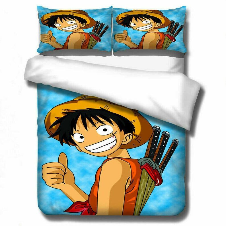 One Piece 8 Luffy Duvet Cover Set - Bedding Set