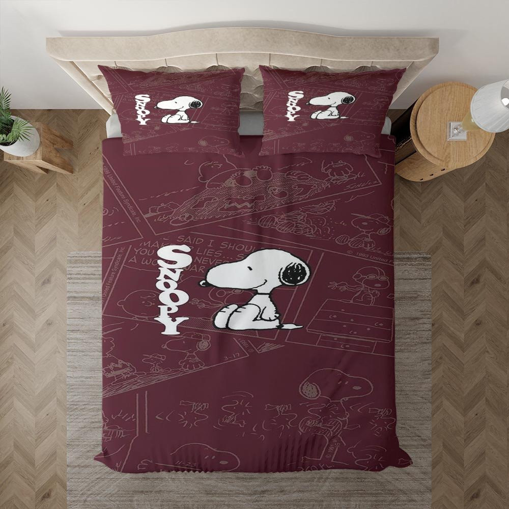 Snoopy The Peanuts 2 Duvet Cover Set - Bedding Set