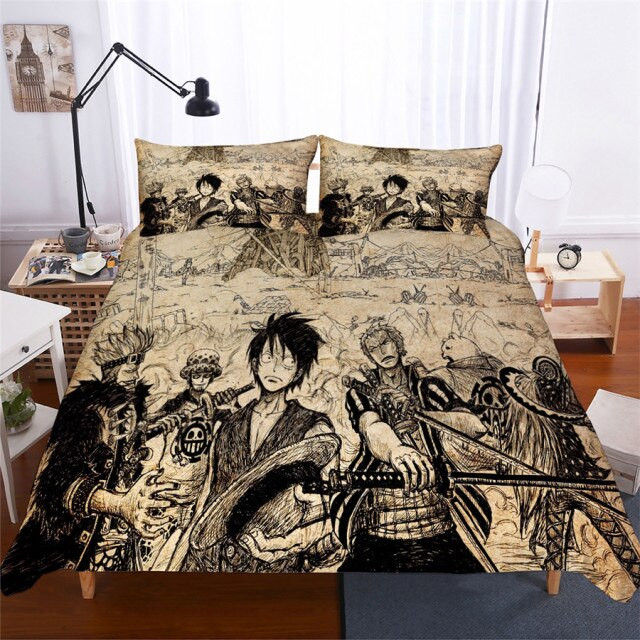 One Piece 5 All Characters Duvet Cover Set - Bedding Set