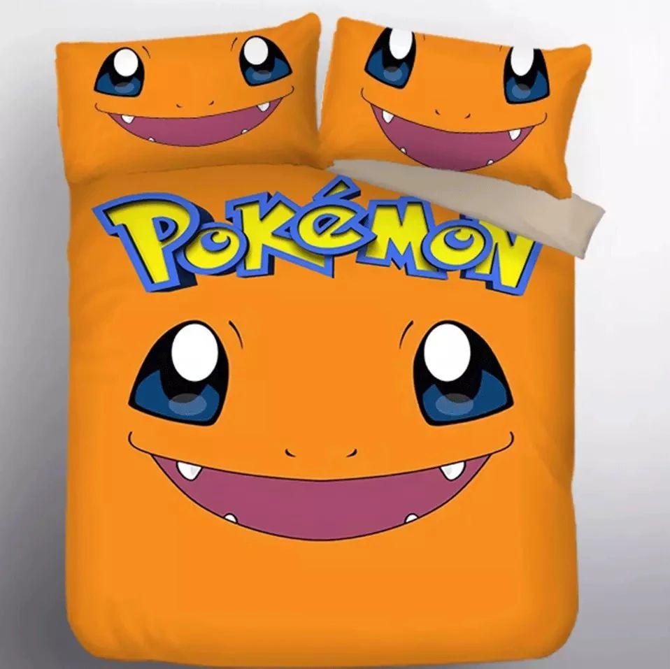 Pokemon Charmander Duvet Cover Set - Bedding Set