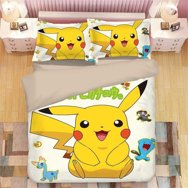 Pikachu Pokemon 6 Duvet Cover Set - Bedding Set